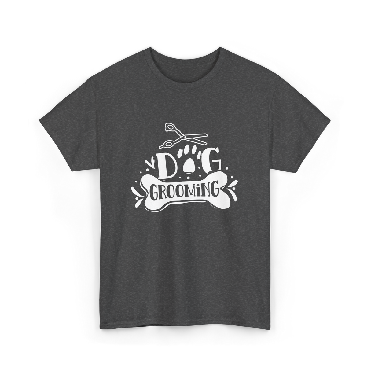 Dog Grooming Groomer Dogs T-Shirt - Dark Heather