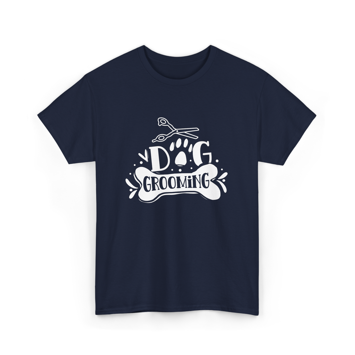 Dog Grooming Groomer Dogs T-Shirt - Navy