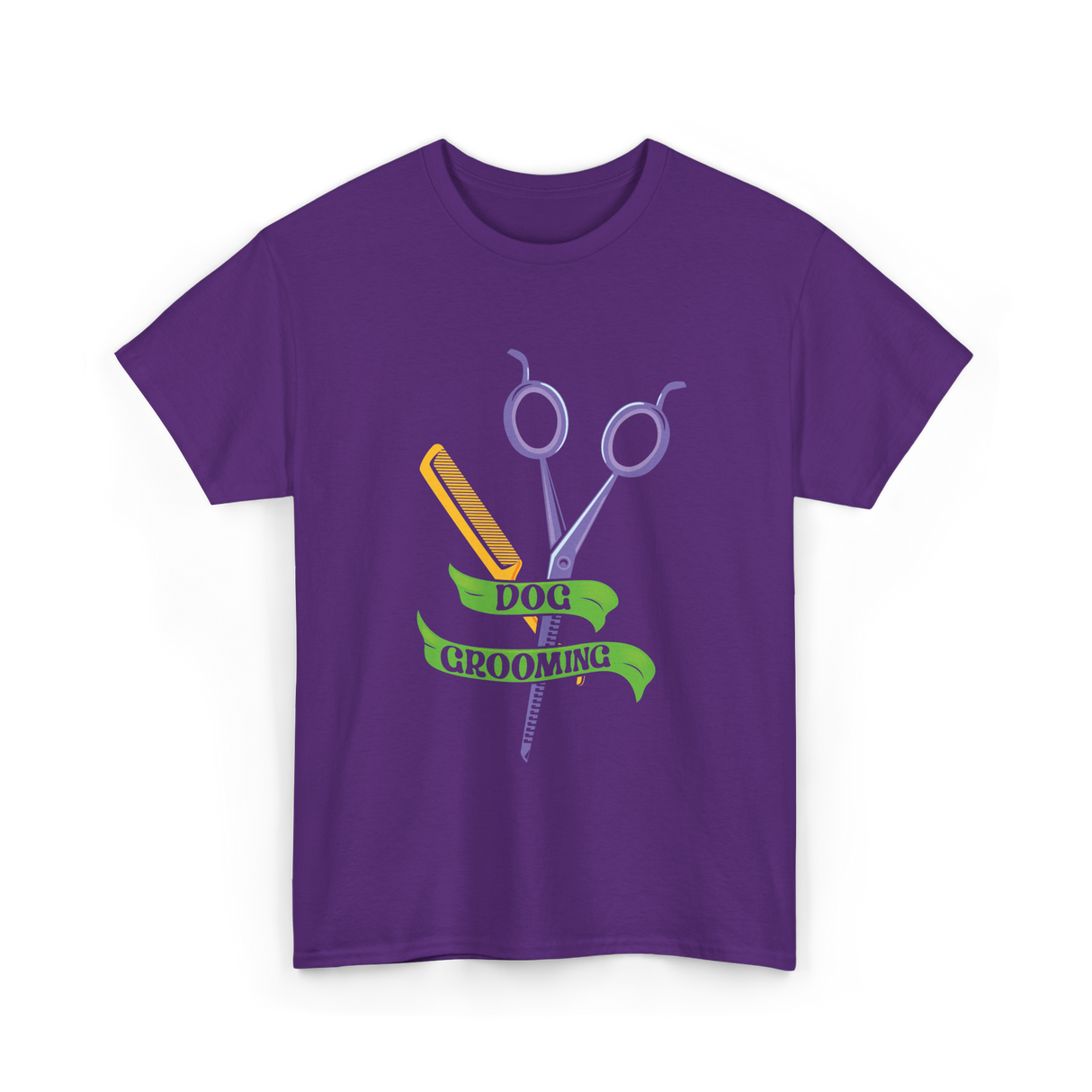 Dog Grooming Job Grooming T-Shirt - Purple