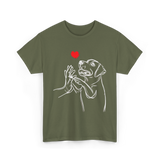 Dog Love Labrador Retriever T-Shirt - Military Green