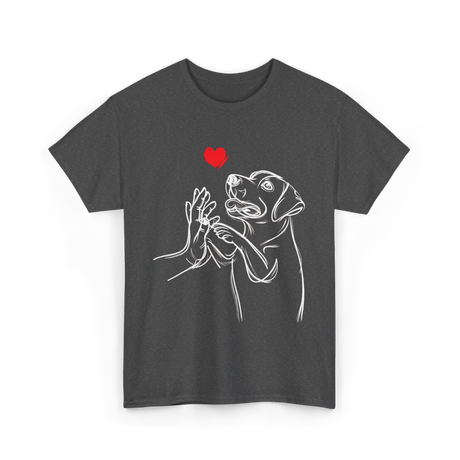 Dog Love Labrador Retriever T-Shirt - Dark Heather