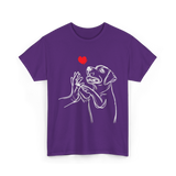 Dog Love Labrador Retriever T-Shirt - Purple