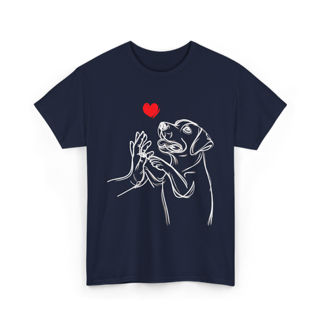 Dog Love Labrador Retriever T-Shirt - Navy