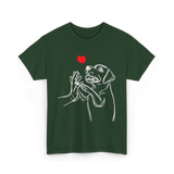 Dog Love Labrador Retriever T-Shirt - Forest Green