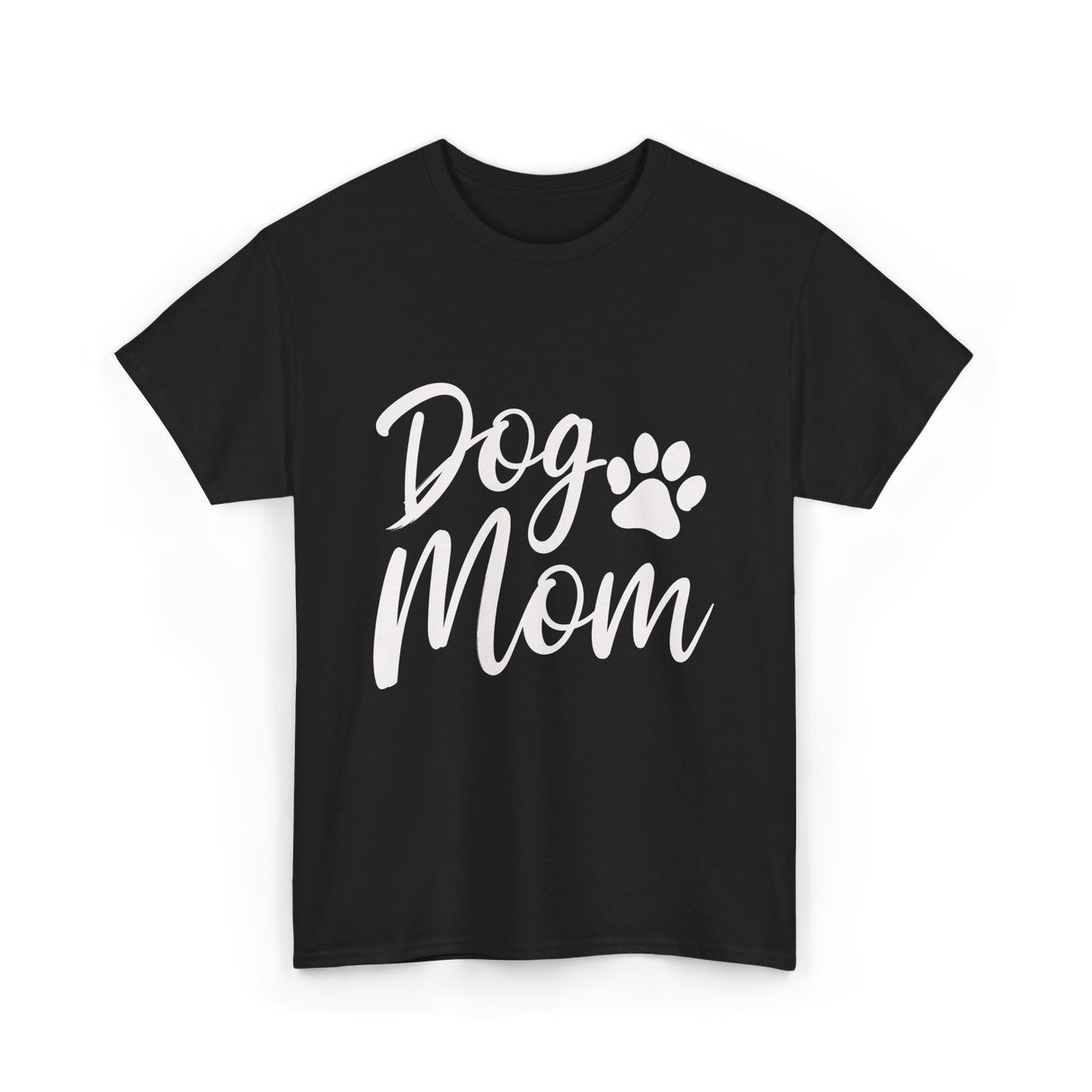 Dog Mom Dog Lover T-Shirt - Black