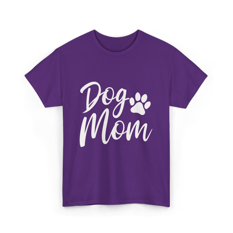 Dog Mom Dog Lover T-Shirt - Purple