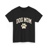 Dog Mom Paw Dog Lover T-Shirt - Black