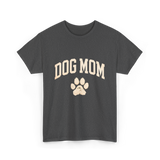 Dog Mom Paw Dog Lover T-Shirt - Dark Heather