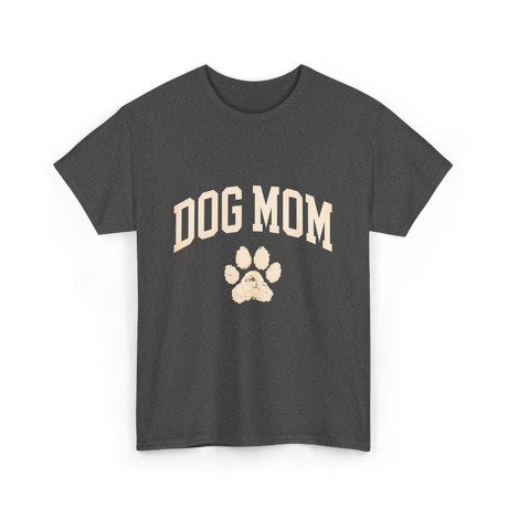 Dog Mom Paw Dog Lover T-Shirt - Dark Heather