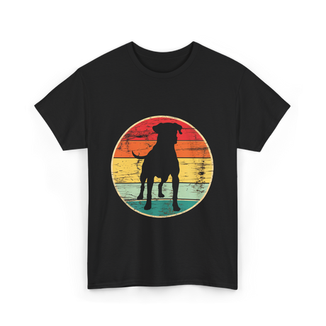 Dog Silhouette Art Canine T-Shirt - Black