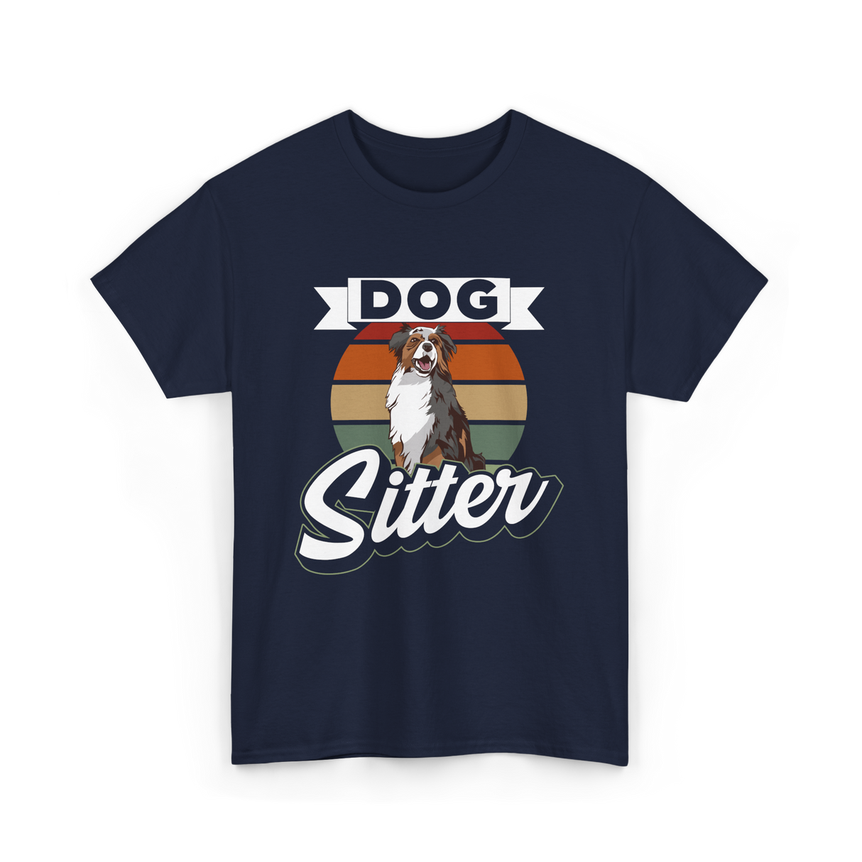 Dog Sitter Dog Sitting T-Shirt - Navy