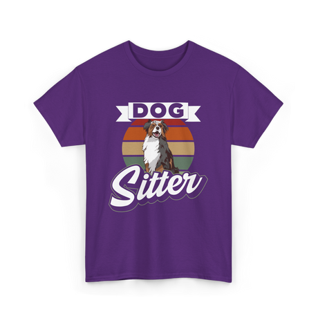 Dog Sitter Dog Sitting T-Shirt - Purple