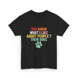 Dogs Dog Lover T-Shirt - Black