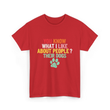 Dogs Dog Lover T-Shirt - Red