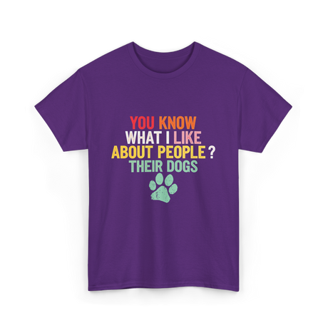 Dogs Dog Lover T-Shirt - Purple