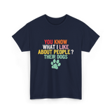 Dogs Dog Lover T-Shirt - Navy