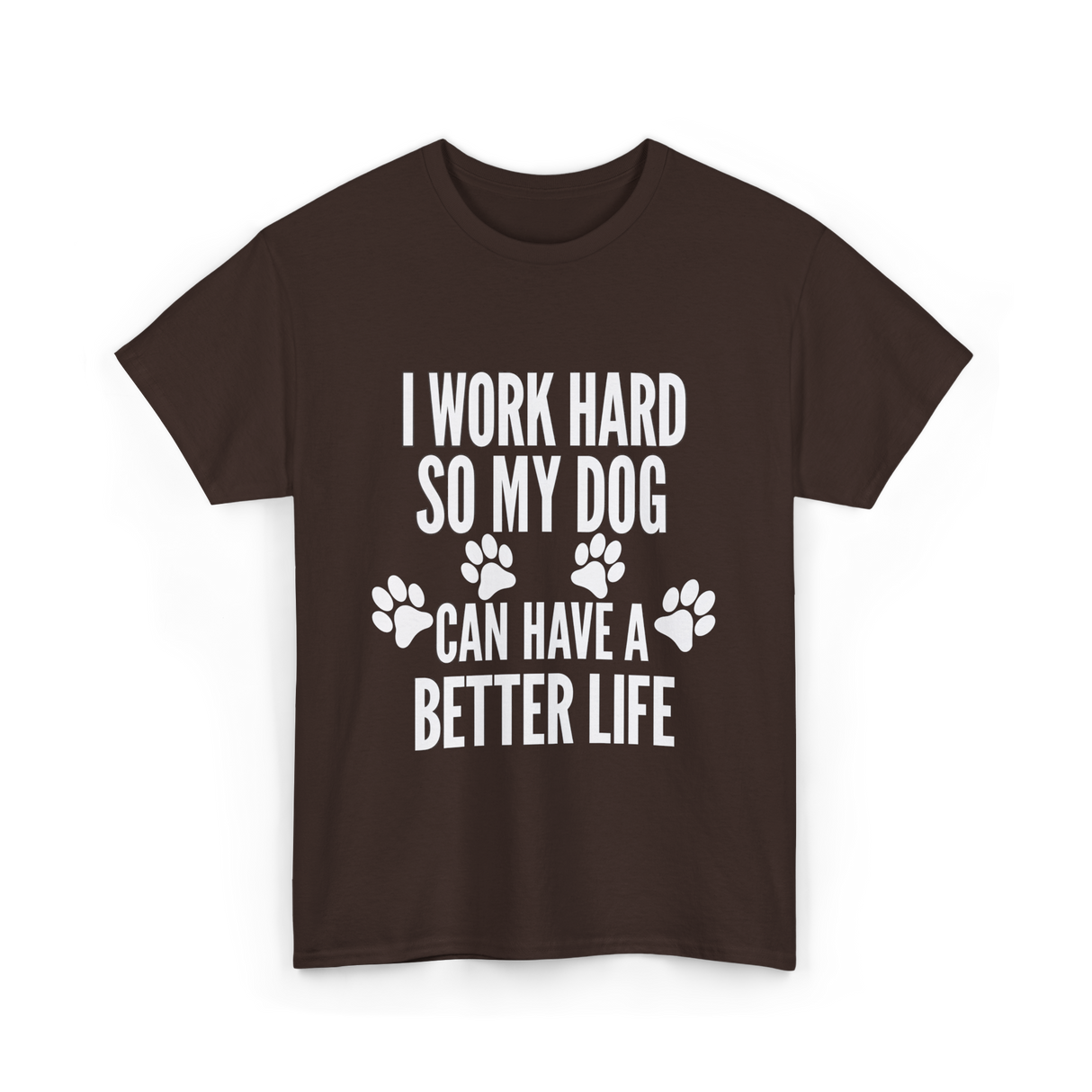 Dogs Life T-Shirt - Dark Chocolate