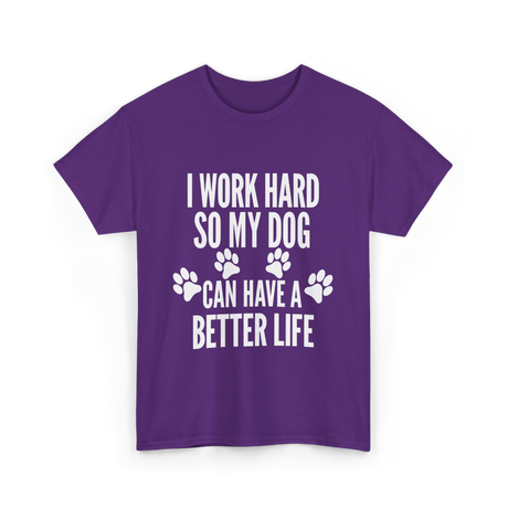 Dogs Life T-Shirt - Purple