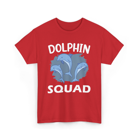 Dolphin Squad Dolphin Lovers T-Shirt - Red