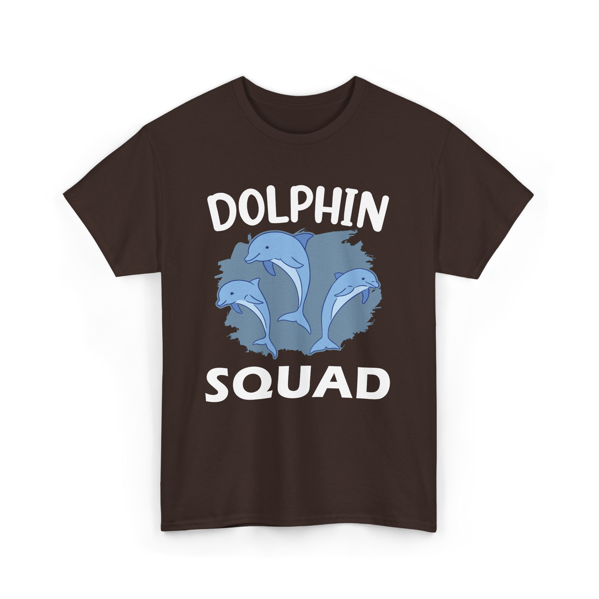 Dolphin Squad Dolphin Lovers T-Shirt - Dark Chocolate