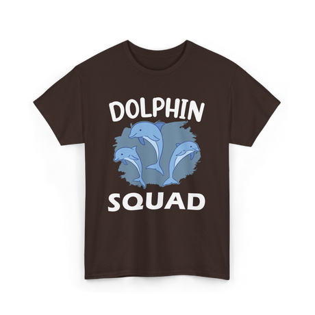 Dolphin Squad Dolphin Lovers T-Shirt - Dark Chocolate