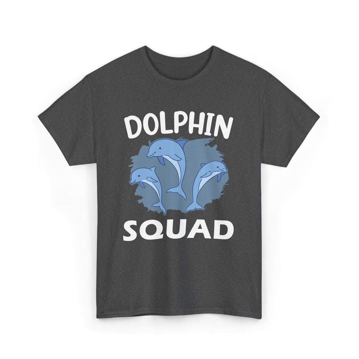 Dolphin Squad Dolphin Lovers T-Shirt - Dark Heather