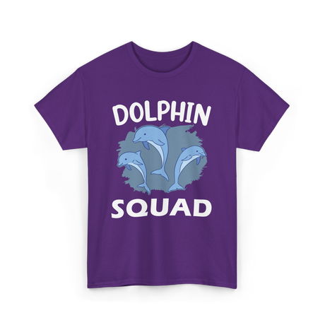 Dolphin Squad Dolphin Lovers T-Shirt - Purple