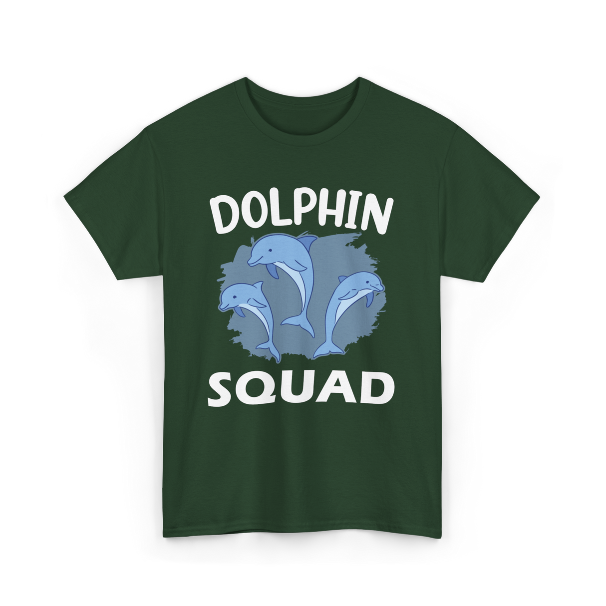 Dolphin Squad Dolphin Lovers T-Shirt - Forest Green