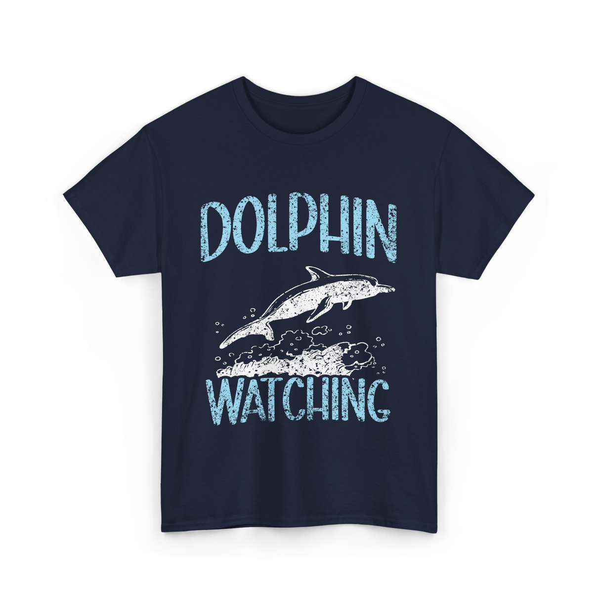 Dolphin Watching Dolphin Watcher T-Shirt - Navy