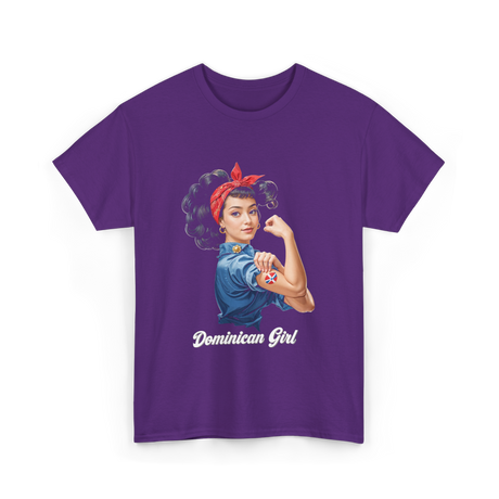 Dominican Girl Dominican Republic T-Shirt - Purple