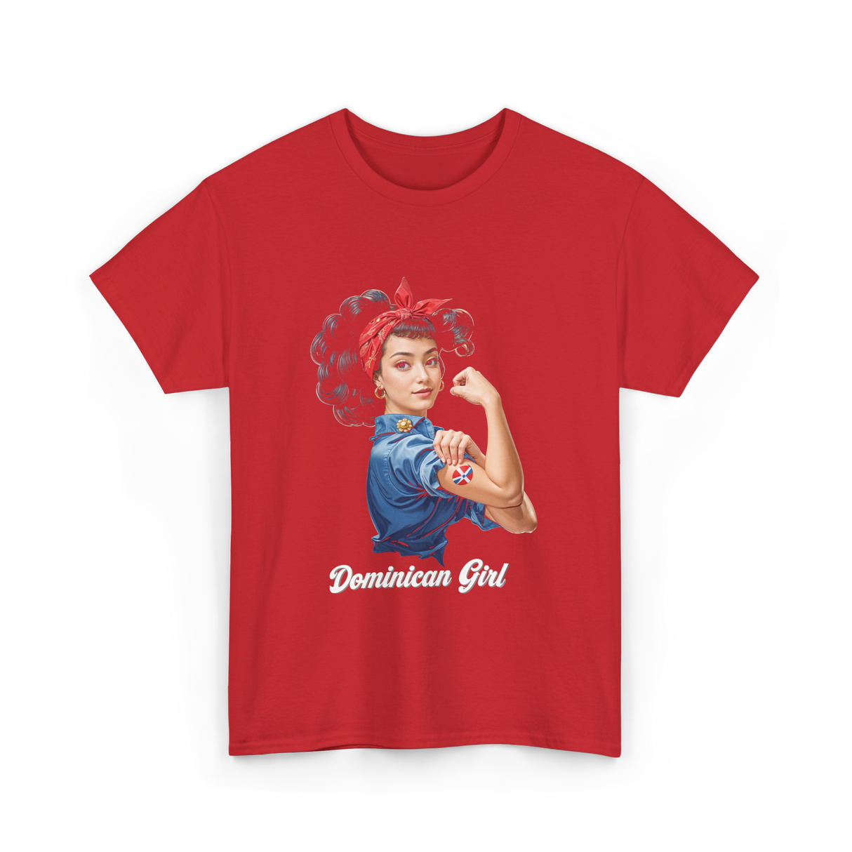 Dominican Girl Dominican Republic T-Shirt - Red