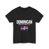 Dominican Republic Flag Dominican T-Shirt - Black