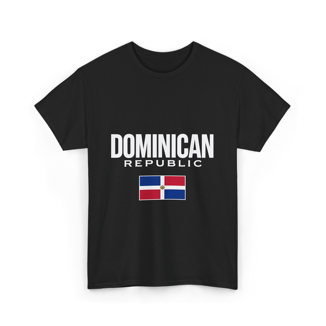 Dominican Republic Flag Dominican T-Shirt - Black