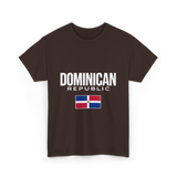 Dominican Republic Flag Dominican T-Shirt - Dark Chocolate