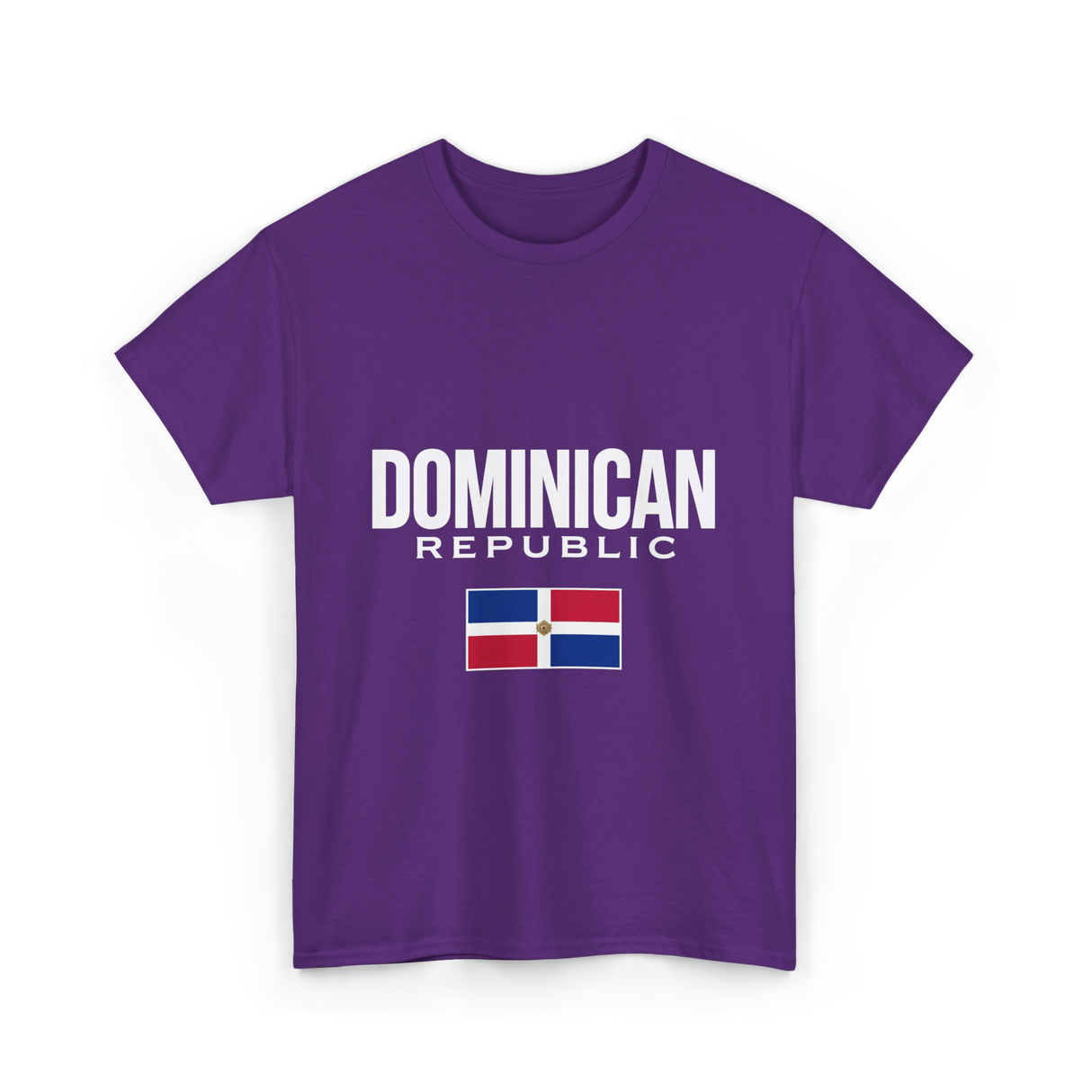 Dominican Republic Flag Dominican T-Shirt - Purple