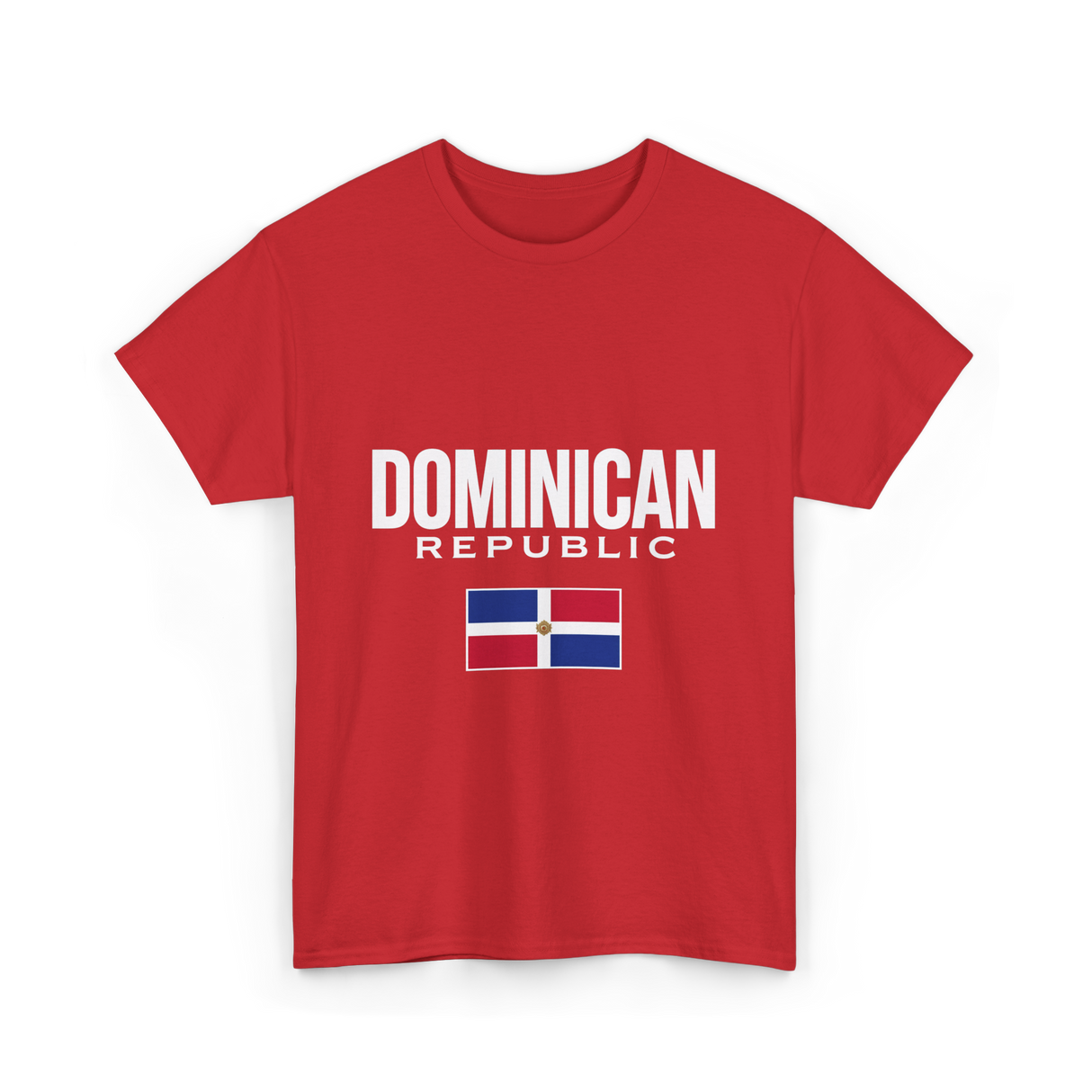 Dominican Republic Flag Dominican T-Shirt - Red