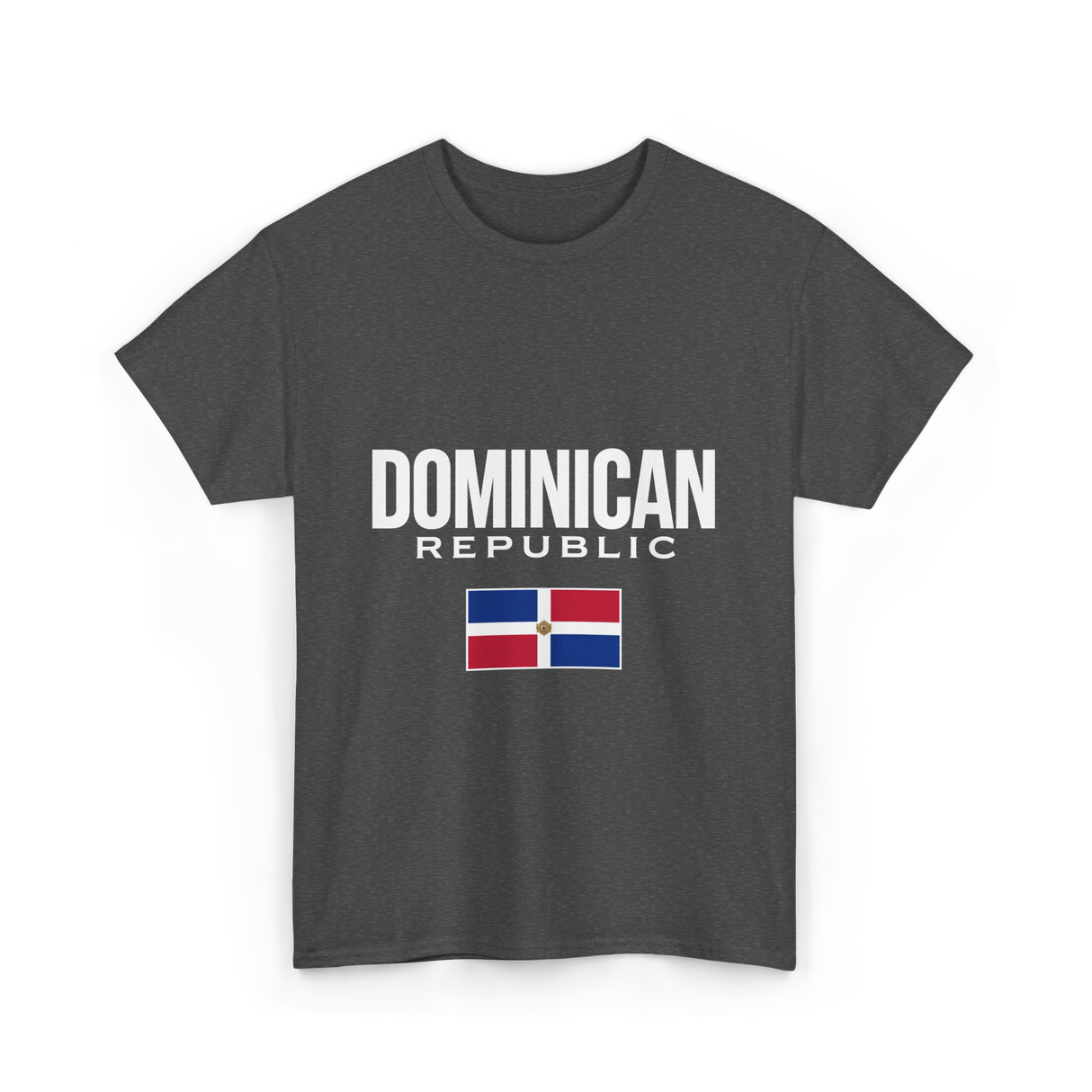 Dominican Republic Flag Dominican T-Shirt - Dark Heather