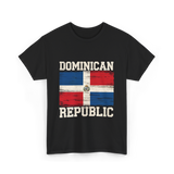 Dominican Republic Flag Patriotism T-Shirt - Black