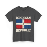 Dominican Republic Flag Patriotism T-Shirt - Dark Heather