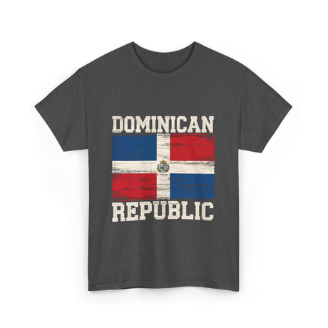 Dominican Republic Flag Patriotism T-Shirt - Dark Heather