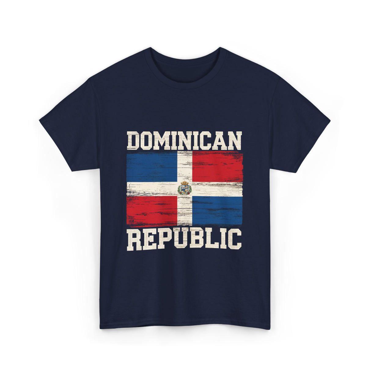 Dominican Republic Flag Patriotism T-Shirt - Navy