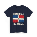 Dominican Republic Flag Patriotism T-Shirt - Navy