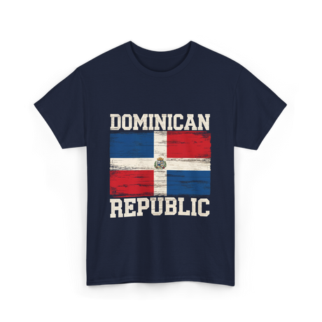 Dominican Republic Flag Patriotism T-Shirt - Navy