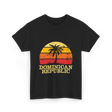 Dominican Republic Vintage Sunset T-Shirt - Black