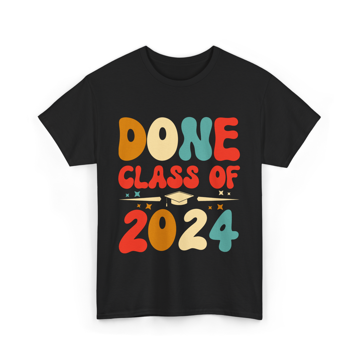 Done Class Of 2024 Graduation T-Shirt - Black