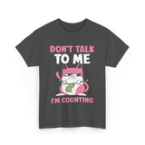 Don't Talk I'm Counting Knitting T-Shirt - Dark Heather