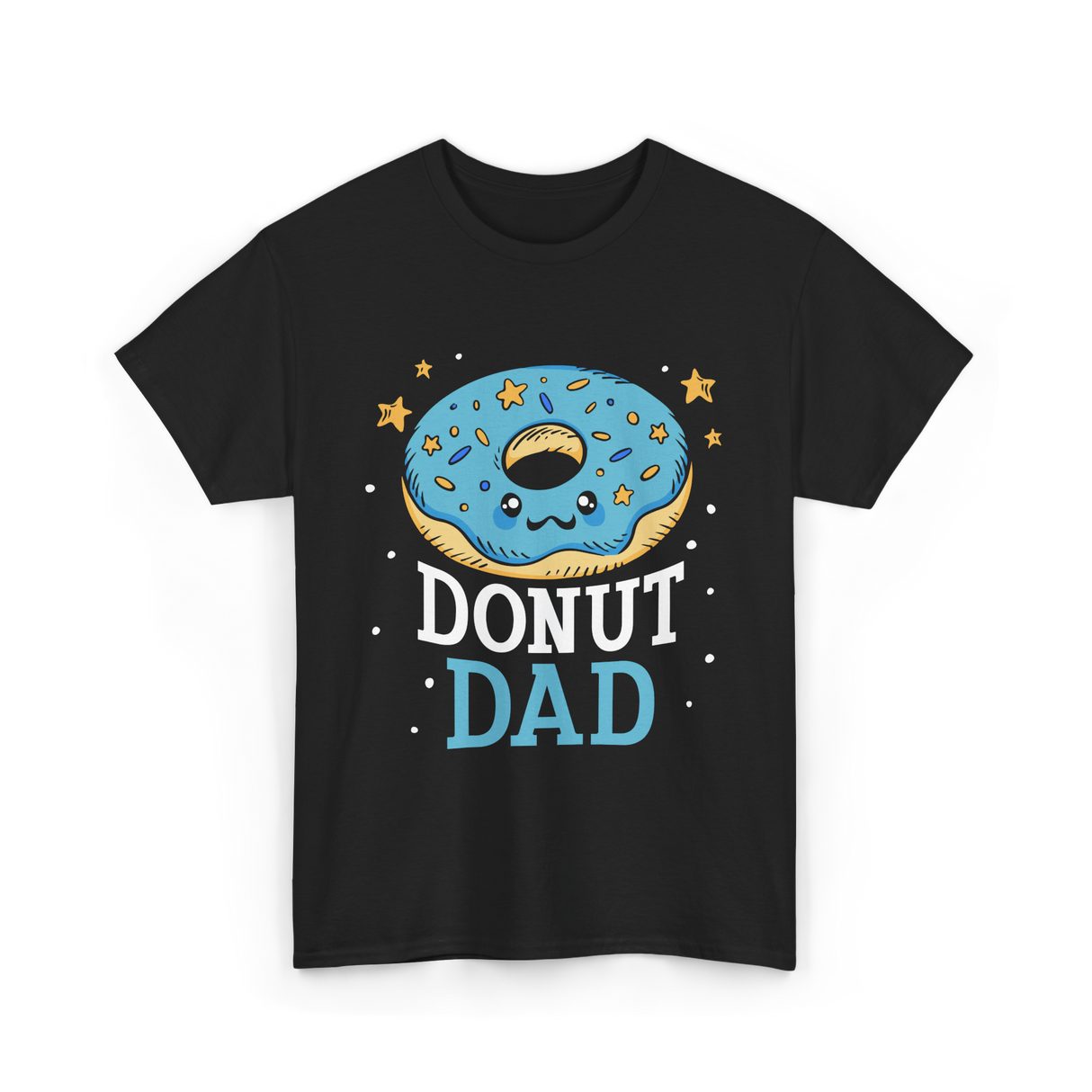 Donut Dad Donuts Father T-Shirt - Black