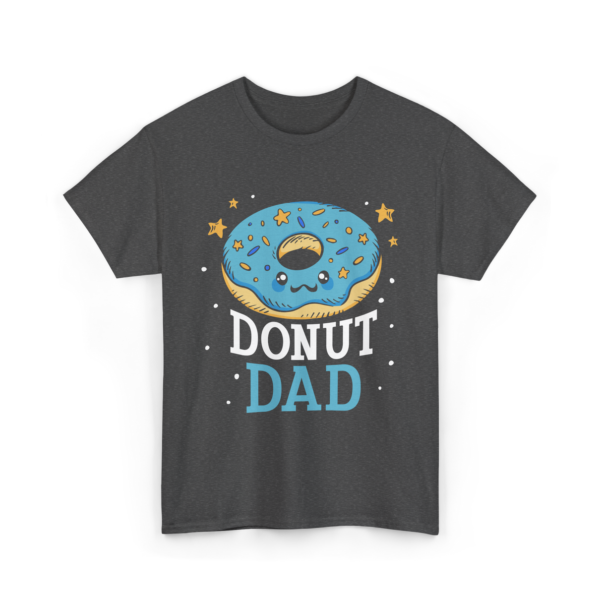 Donut Dad Donuts Father T-Shirt - Dark Heather