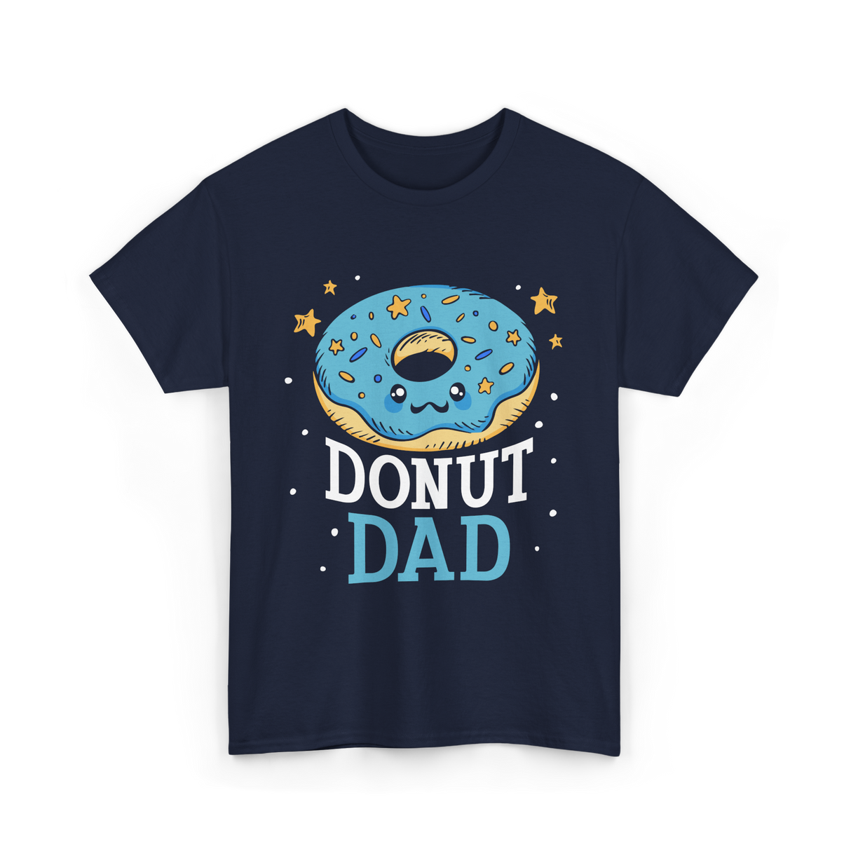 Donut Dad Donuts Father T-Shirt - Navy