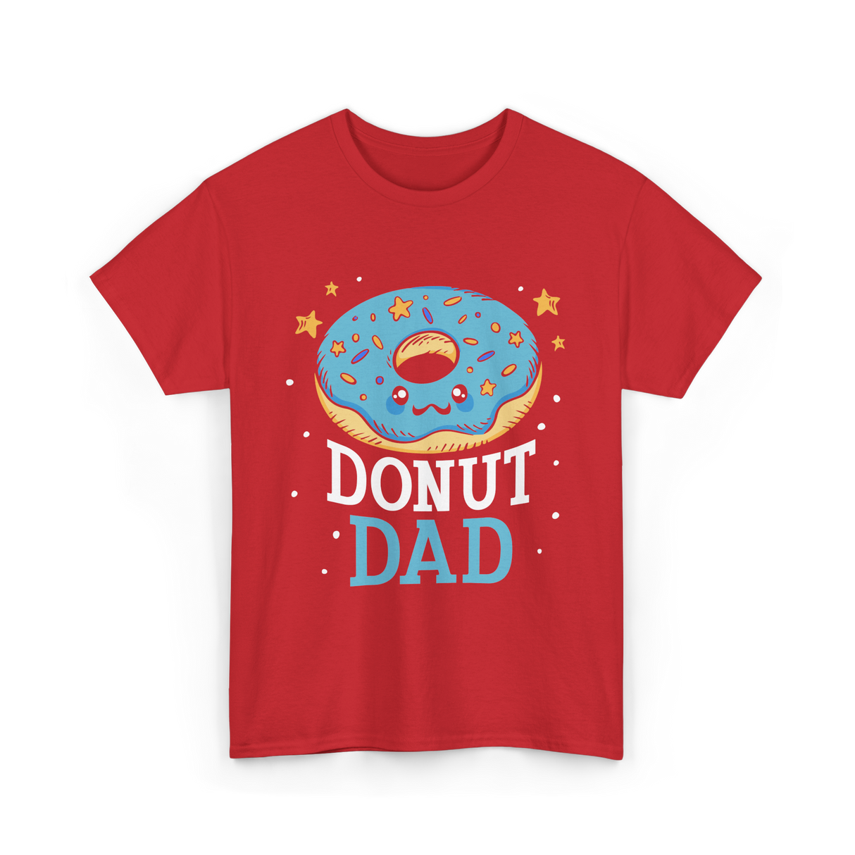 Donut Dad Donuts Father T-Shirt - Red